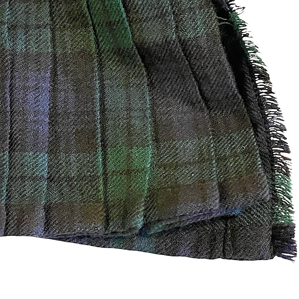 Kids Scottish Design Clan Black Watch Tartan Kilt Hook & Loop Closure Sz 3-4 - Picture 8 of 10